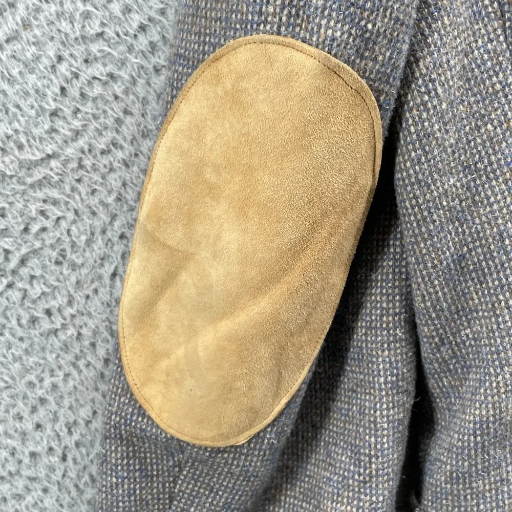 Vintage The Gallery Haggar Blazer Mens 44L Elbow Patch Old Money Preppy Business